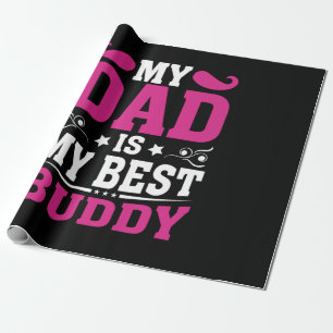 Papel De Regalo Regalo del Día del Padre   Mi Papá Es Mi Mejor Bud