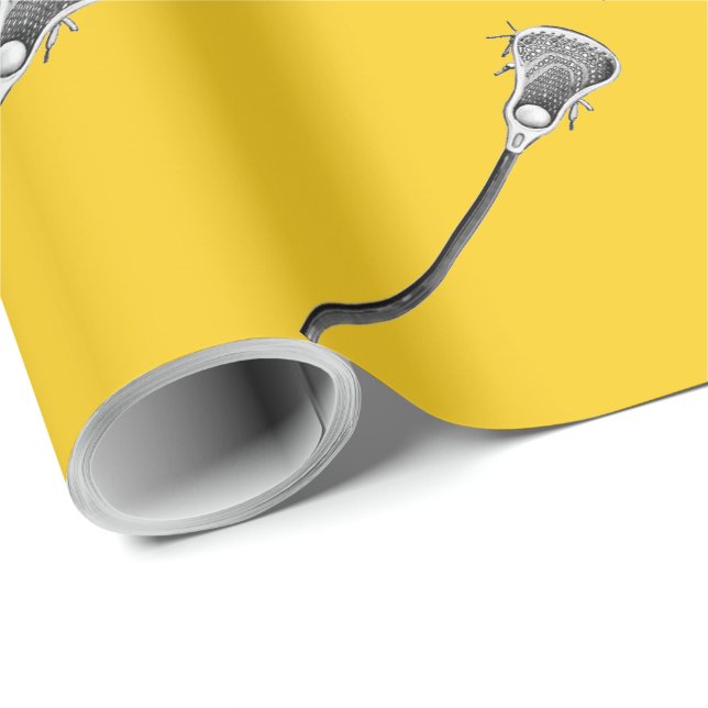 Papel De Regalo Regalo deportivo de Lacrosse (Esquina del rollo)