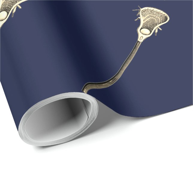 Papel De Regalo Regalo deportivo de Lacrosse (Esquina del rollo)