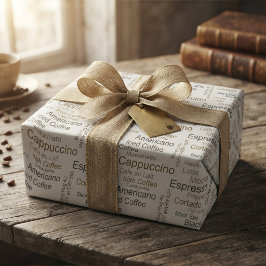 Papel De Regalo Regalo divertido de café, espresso, Americano o Co