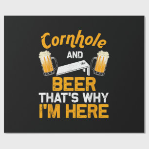 Papel De Regalo Regalo divertido de Cornhole para hombres jugador