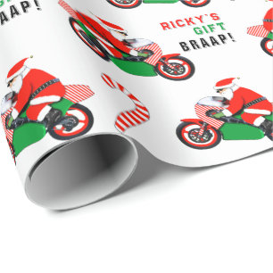 Papel De Regalo Regalo divertido de motocicleta de motocross