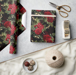 Papel De Regalo Regalo elegante de Gold Bee Floral