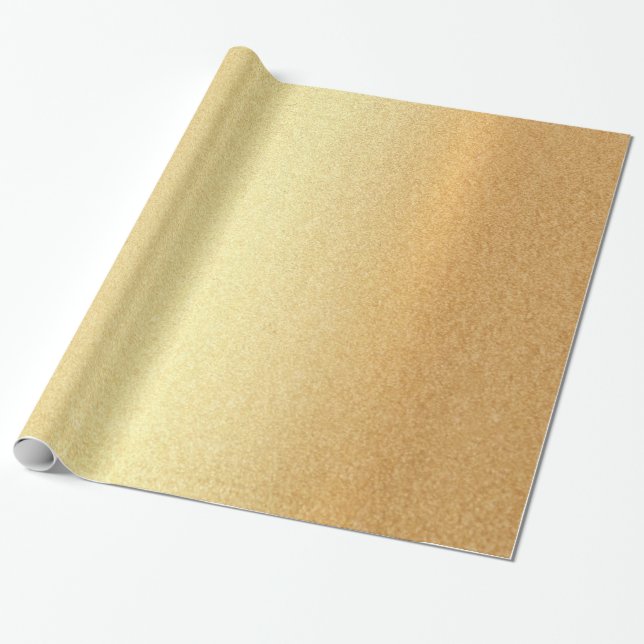 Papel De Regalo Regalo elegante moderno y elegante de moda de oro  (Desenrollado)