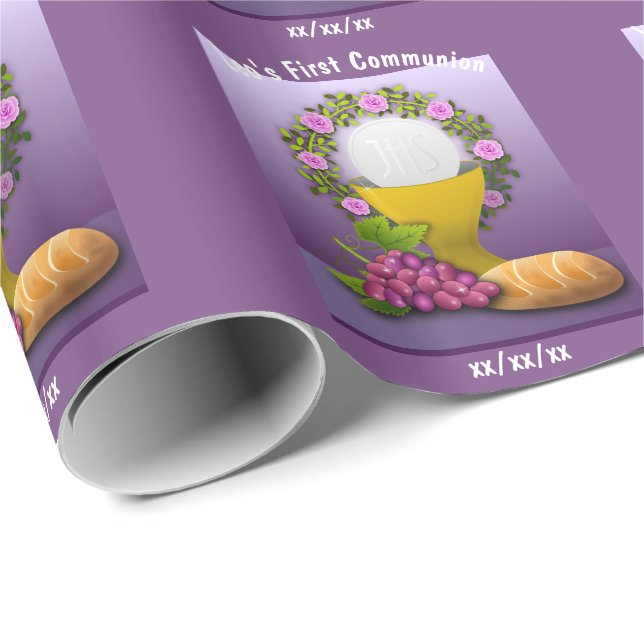Papel De Regalo Regalo Eucaristía Santa de la Primera Comunidad Pe (Esquina del rollo)