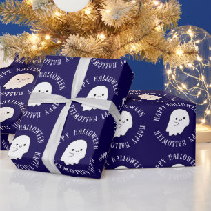 Papel De Regalo Regalo fantasma de moda Happy Halloween