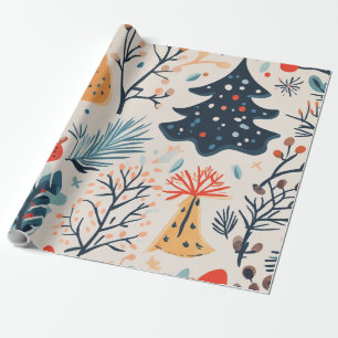 Papel De Regalo Regalo lindo de invierno