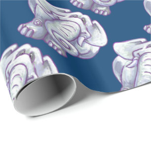 Papel De Regalo Regalo lindo del elefante blanco
