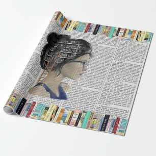 Papel De Regalo Regalo literario para Chicas de libros