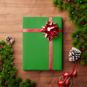 Papel De Regalo Regalo minimalista de césped verde y sólido modern