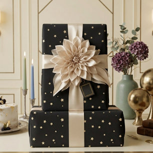 Papel De Regalo Regalo minimalista de noche estrellada de marfil n