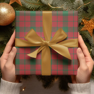 Papel De Regalo Regalo moderno de plástico rojo y verde silenciado
