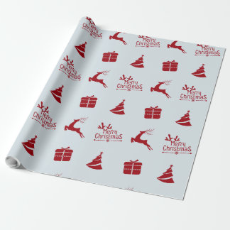 Papel De Regalo Regalo moderno mínimo de navidad en invierno