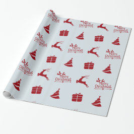 Papel De Regalo Regalo moderno mínimo de navidad en invierno
