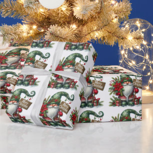 Papel De Regalo Regalo navideño con decoraciones