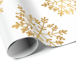 Papel De Regalo Regalo navideño de lujo de copos de nieve