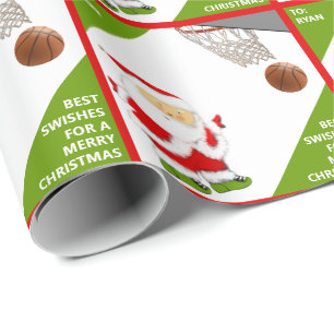 Papel De Regalo Regalo navideño de Navidades de básquetbol persona