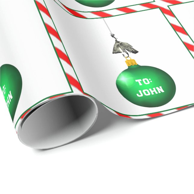 Papel De Regalo Regalo navideño de Navidades de pesca creativos (Esquina del rollo)