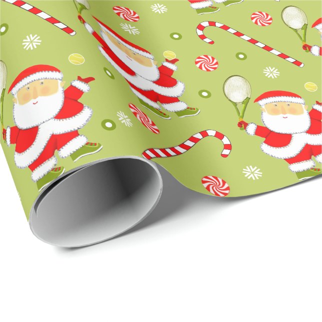 Papel De Regalo Regalo navideño de Navidades de tenis (Esquina del rollo)