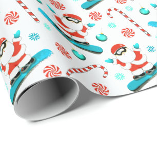 Papel De Regalo Regalo navideño de Navidades Snowboard