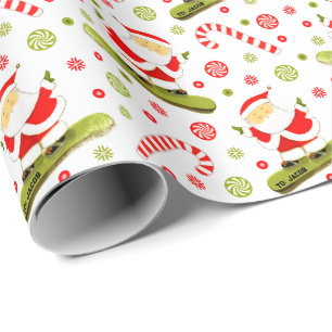 Papel De Regalo Regalo navideño de Snowboard