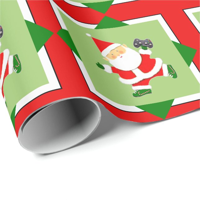 Papel De Regalo Regalo navideño de videojuegos (Esquina del rollo)