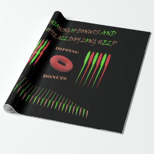 Papel De Regalo Regalo negro divertido de Haloween con texto