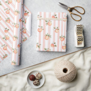 Papel De Regalo Regalo para Baby Shower de Durazno Dulce