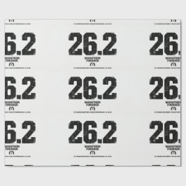 Papel De Regalo Regalo para corredor que termina maratón de 26,2 m