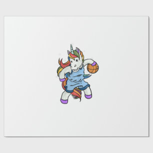Papel De Regalo Regalo para jugadora de baloncesto Unicornio BBall