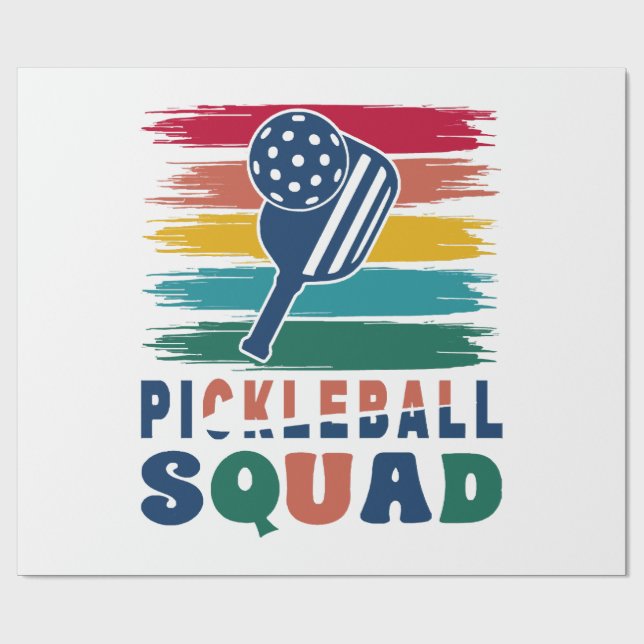 Papel De Regalo Regalo para jugadores de pickleball (Superficie plana)