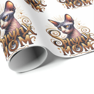 Papel De Regalo Regalo para mamá de gato Sphynx