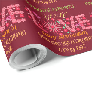 PAPEL DE REGALO REGALO PARA MAMÁ, HERMANA, HIJA, AMIGA, NOVIA