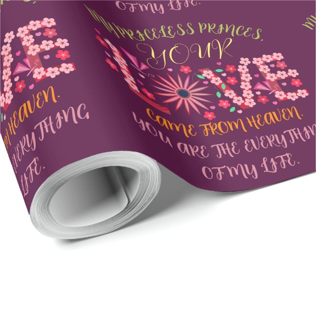 PAPEL DE REGALO REGALO PARA MAMÁ, HERMANA, HIJA, AMIGA, NOVIA (Esquina del rollo)