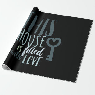 Papel De Regalo Regalo Pareja Esta Casa Está Llena De Amor