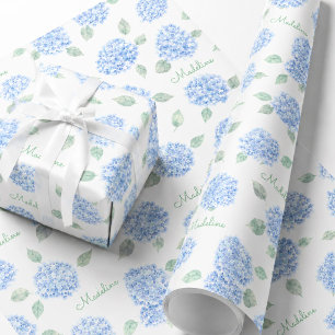 Papel De Regalo Regalo personalizado de ducha de novia con hortens