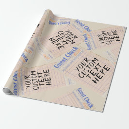 Papel De Regalo Regalo personalizado de factura de invitado