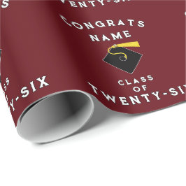 Papel De Regalo Regalo Personalizado de Graduación 2026