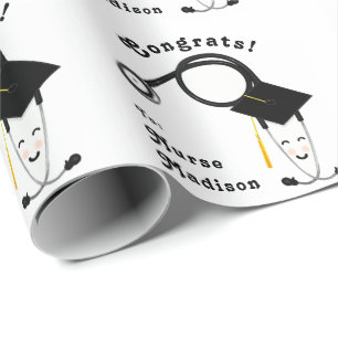 Papel De Regalo Regalo personalizado de graduación de enfermeras