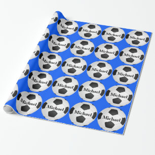 Papel De Regalo Regalo personalizado de la pelota de fútbol