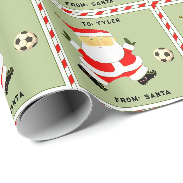 Papel De Regalo Regalo personalizado de Navidad (Esquina del rollo)