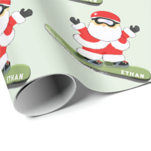 Papel De Regalo Regalo personalizado de Navidades de Snowboard