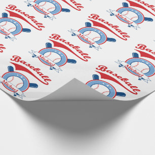 Papel De Regalo Regalo personalizado del béisbol