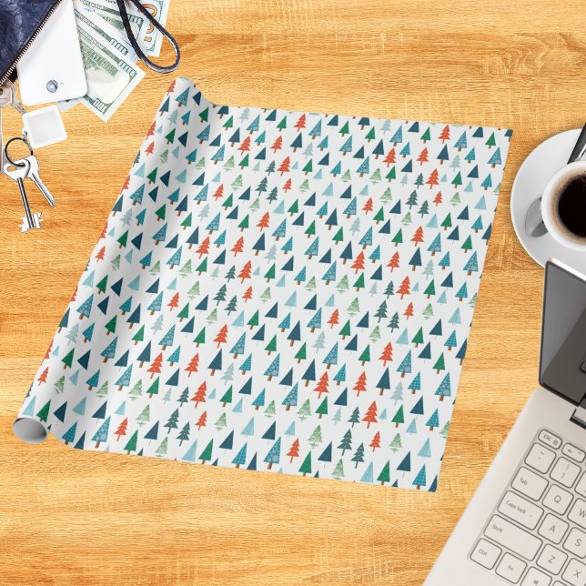Papel De Regalo Regalo verde invierno de feriado de árbol de navid (Subido por el creador)