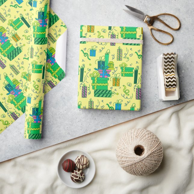 Papel De Regalo Regalos de cumpleaños (Artesanía)