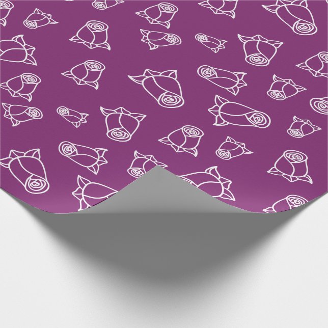 Papel De Regalo Regalos de Despedida de Soltera con Rosas Blancas  (Esquina)