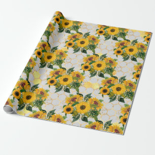 Papel De Regalo Regalos de girasol   Se Siente Como Un Girasol