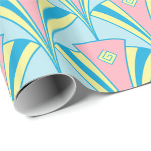 Papel De Regalo Regalos de Miami de la fan del art déco