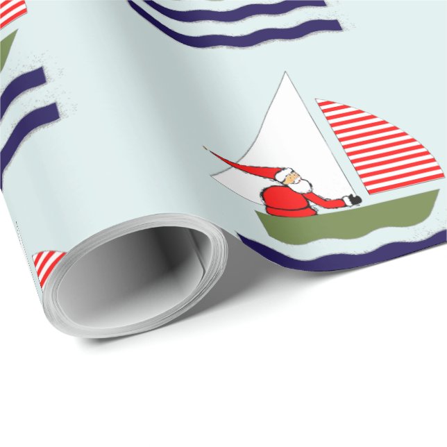 Papel De Regalo Regalos de Navidad de vela (Esquina del rollo)