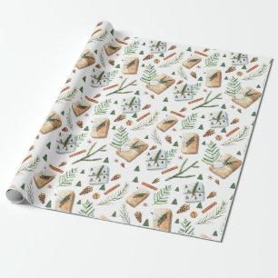 Papel De Regalo Regalos de Navidad Rústica